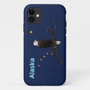 Capa Para iPhone 11 Águia E Bandeira Do Alaska