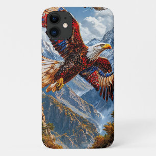 Capa Para iPhone 11 Águia majestosa voando pássaro estética vida selva