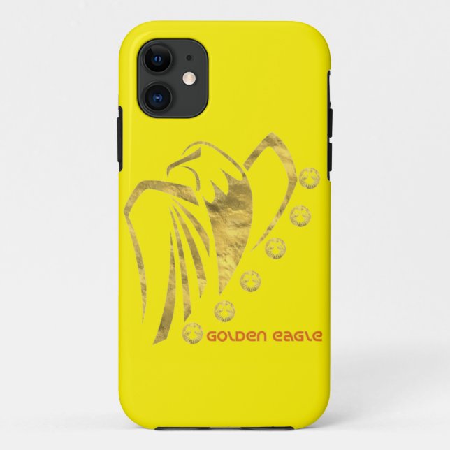 Capa Para iPhone 11 águia ouro (Verso)