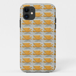 Capa Para iPhone 11 águias do ouro que voam a caixa