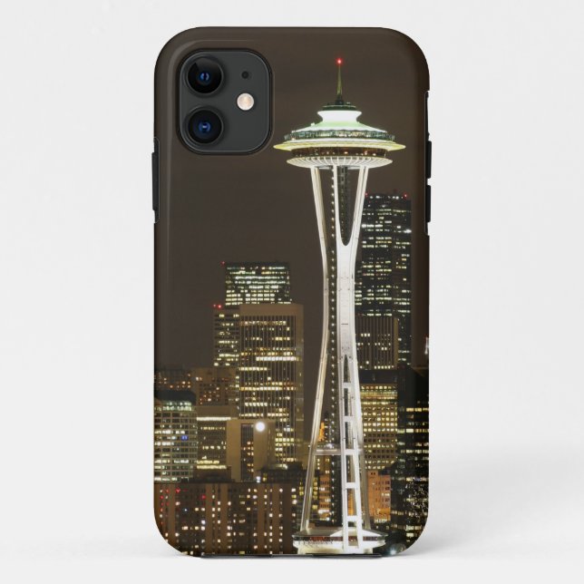 Capa Para iPhone 11 Agulha Espacial Seattle Washington @ Fotografia No (Verso)