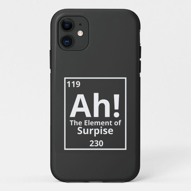 Capa Para iPhone 11 ah o elemento de mesa periódica surpreendente (Verso)
