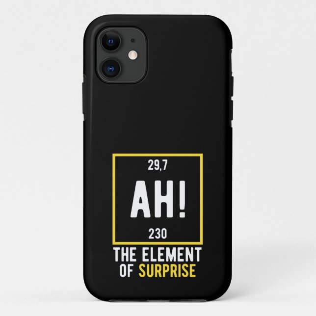 Capa Para iPhone 11 Ah The Element of Surprise (Verso)