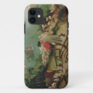 Capa Para iPhone 11 Ajardine com a queda de Ícaro, c.1555