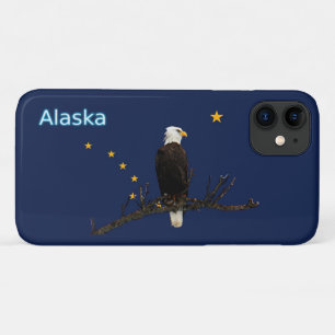 Capa Para iPhone 11 Alaska Eagle E Flag