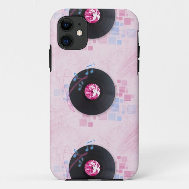 Capa Para iPhone 11 álbum de gravação vintage (Verso)