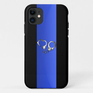 Capa Para iPhone 11 Alças e linhas azuis finas