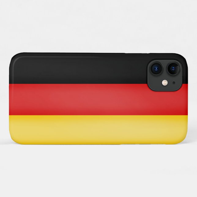 Capa Para iPhone 11 Alemanha Alemanha de bandeira Patriótica Alemão  (Verso (horizontal))