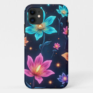 Capa Para iPhone 11 Alien Floral Galaxy iPhone/iPad Case