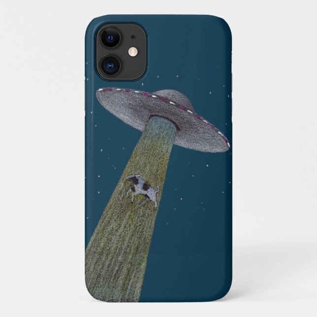 Capa Para iPhone 11 Alienígena de Bovinos (Verso)