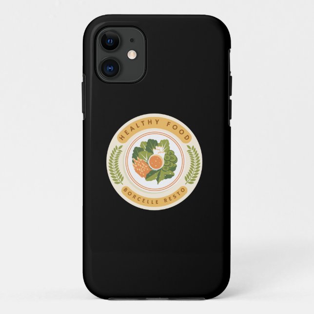 Capa Para iPhone 11 Alimentação Saudável  (Verso)