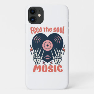 Capa Para iPhone 11 alimentar a música da alma