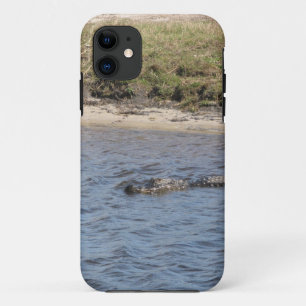 Capa Para iPhone 11 Alligador no gabinete de gabinete de água