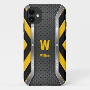 Capa Para iPhone 11 Alterar Inicial, Adicionar (apagar) Nome, Amarelo 