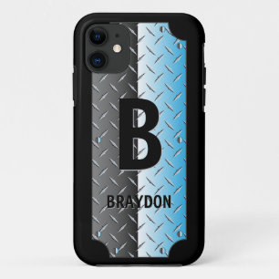 Capa Para iPhone 11 Alterar Inicial, Adicionar (apagar) Nome, Metálico