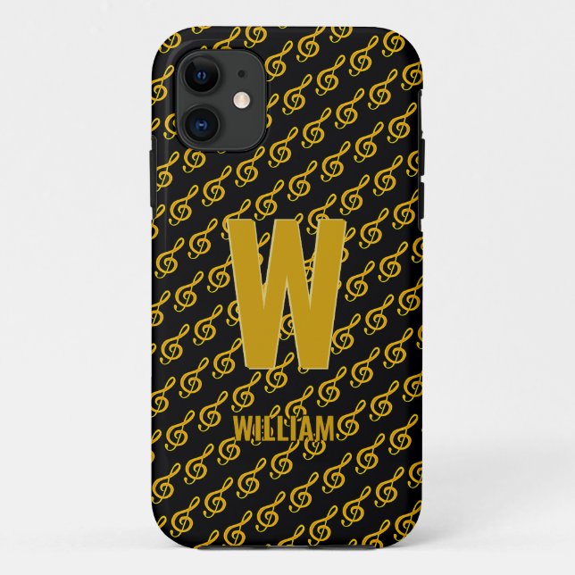 Capa Para iPhone 11 Alterar Inicial, Adicionar (excluir) Nome, Árvore  (Verso)