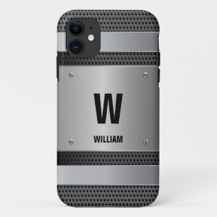 Capa Para iPhone 11 Alterar Inicial, Adicionar (excluir) Nome, Silver