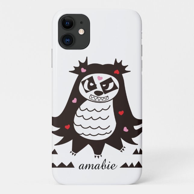 Capa Para iPhone 11 Amabie Panda (Verso)