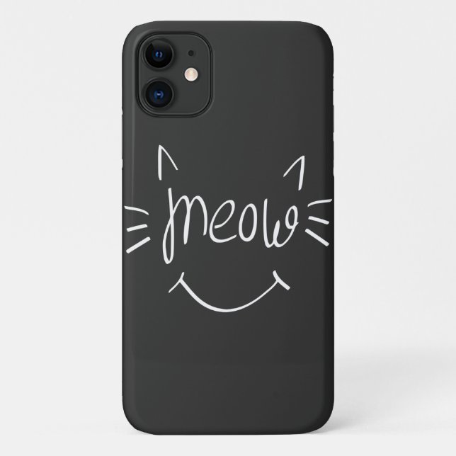 Capa Para iPhone 11 Amante de Gatos Mia (Verso)