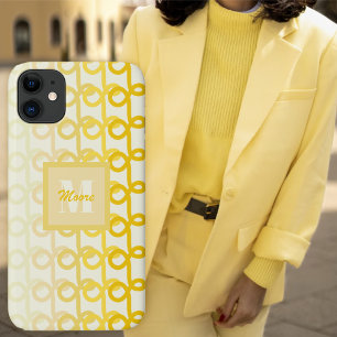 Capa Para iPhone 11 Amantes amarelos das damas riscadas