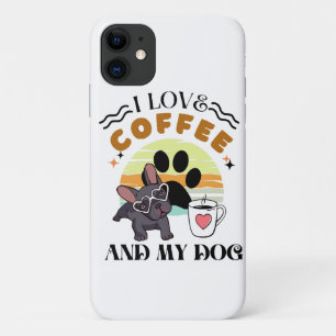 Capa Para iPhone 11 Amantes do Café - Eu Amo Café E Meu Cachorro