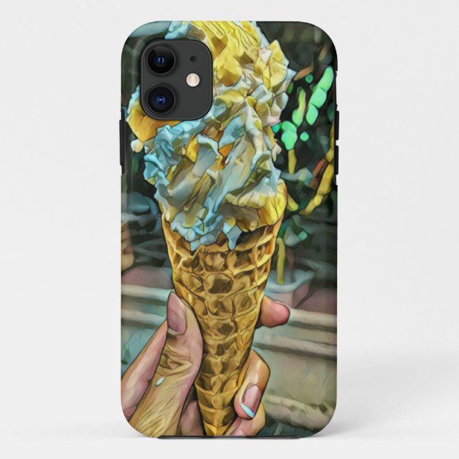 Capa Para iPhone 11 Amantes do sorvete de Verão (Verso)