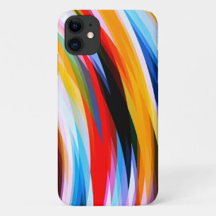 Capa Para iPhone 11 Amarelo azul vermelho preto