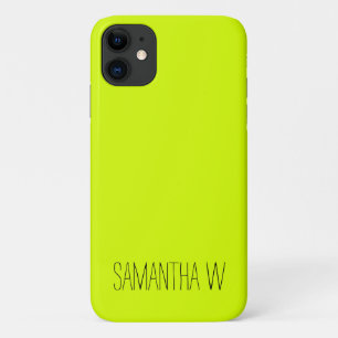 Capa Para iPhone 11 Amarelo Neon de alta visibilidade