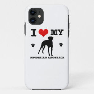 Capa Para iPhone 11 Ame meu Rhodesian Ridgeback