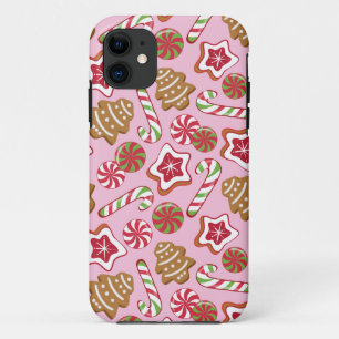 Capa Para iPhone 11 Ameixas de Natal - rosa