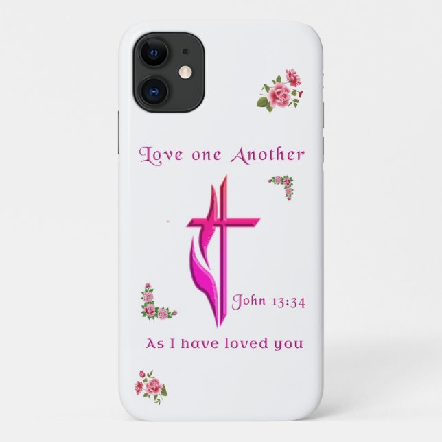 Capa Para iPhone 11 Amem-se uns aos outros (Verso)