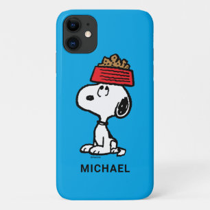 Capa Para iPhone 11 Amendoins  Snoopy Equilibrando O Seu Cachorro