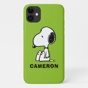 Capa Para iPhone 11 Amendoins Snoopy Olhando Para Baixo
