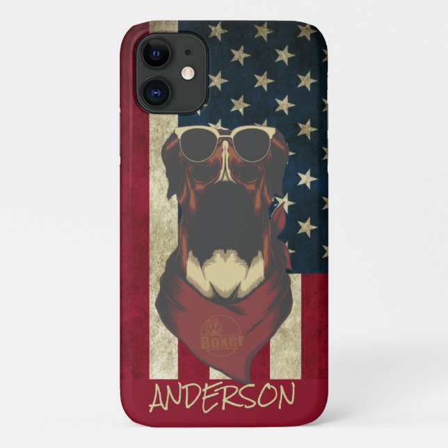 Capa Para iPhone 11 American Boxer Personalizado (Verso)