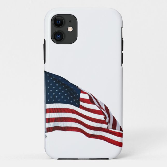 Capa Para iPhone 11 American Flag 2371 (Verso)