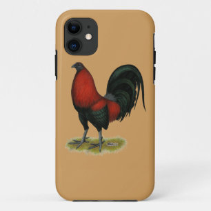 Capa Para iPhone 11 American Game BB Black Red Rooster