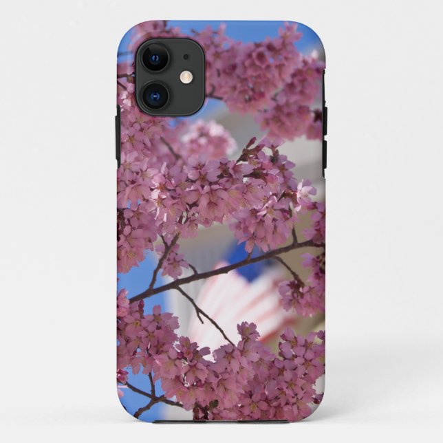 Capa Para iPhone 11 Americana Sakura Cherry Blossoms (Verso)