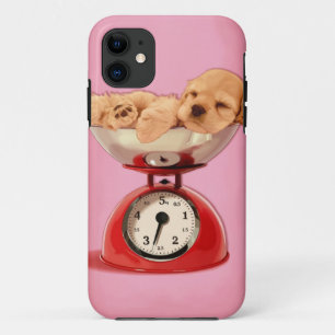 Capa Para iPhone 11 Americano cocker spaniel na escala retro da