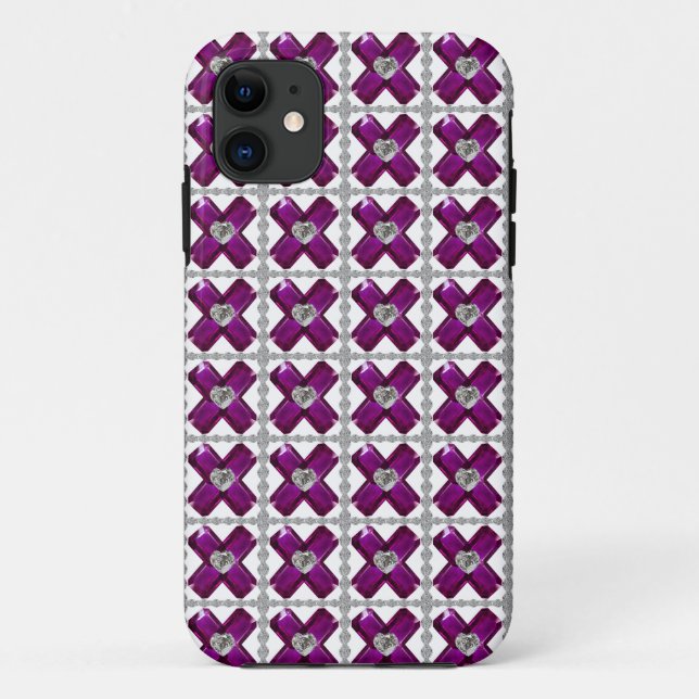 Capa Para iPhone 11 Ametist Diamond Art, Purple (Verso)