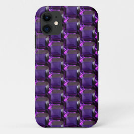 Capa Para iPhone 11 Ametyst Gemstone Purple
