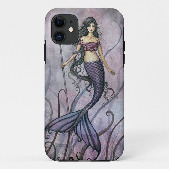 Capa Para iPhone 11 Ametyst Sea Fantasy Mermaid Art (Verso)