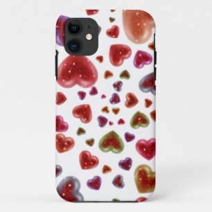 Capa Para iPhone 11 Amor, alegria corações 2