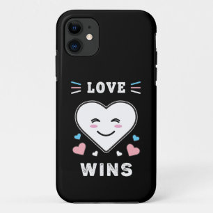 Capa Para iPhone 11 Amor Cardíaco ganha orgulho transgênero LGBTQ