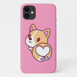 Capa Para iPhone 11 Amor de Filhote de Corgi Fofo