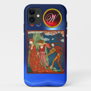CAPA PARA iPhone 11 AMOR, DESEJO E MORTE, MONOGRAMA DE PEDRA VERMELHA