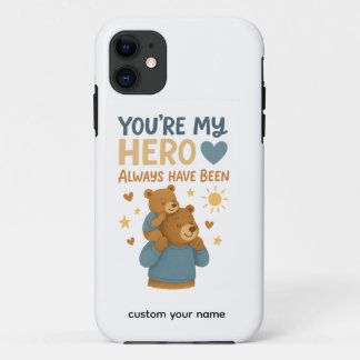 Capa Para iPhone 11 Amor do Tamanho de uma Bolsa – “Você é Meu Herói” 