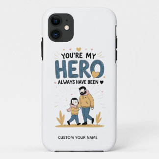 Capa Para iPhone 11 Amor do Tamanho de uma Bolsa – Você é Meu Herói” P