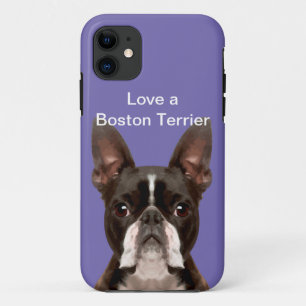 Capa Para iPhone 11 Amor engraçado por um Boston Terrier