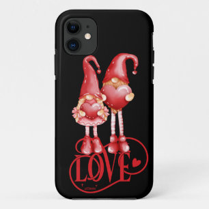 Capa Para iPhone 11 AMOR GNOMA ideia romântica de presente de dia de