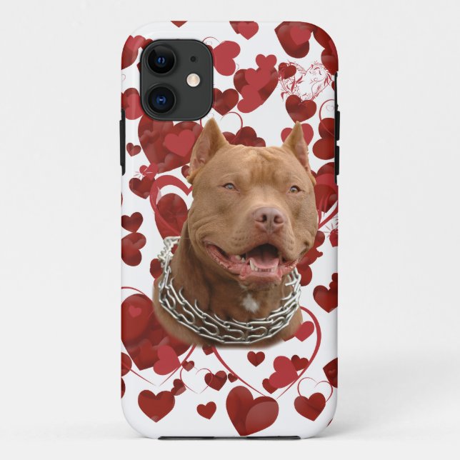 Capa Para iPhone 11 Amor Pitbull (Verso)